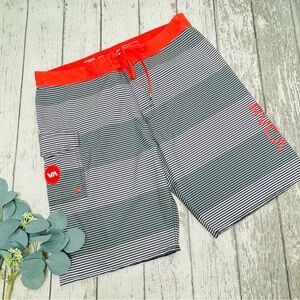 RVCA Civil Stripe Swim Board Shorts